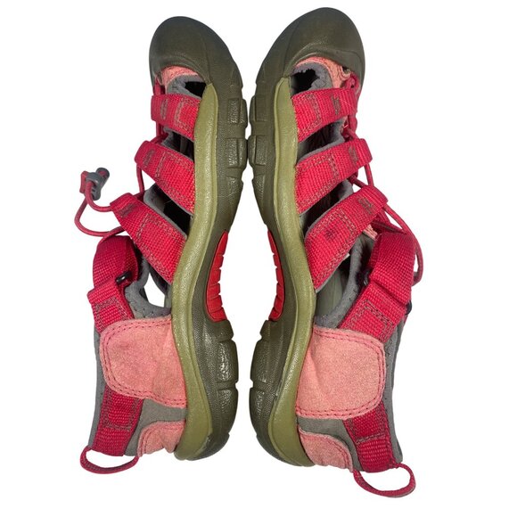 Girls Keen Newport H2 Red Youth Kids Sandals Shoes Size 4 Waterproof EU 37 - Picture 7 of 11